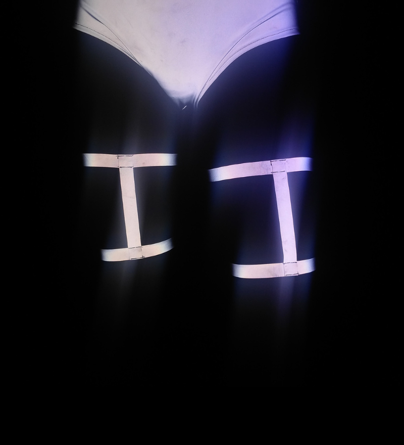 Women Rave Reflective Leg Wrap (Excluding Shorts)