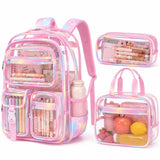 Fimibuke 3PCS Backpack for School,Waterproof Bookbag Set with Lunch Box & Pencil Case,School Bag for Elementary Middle School,Back to School Gift,Birthday'S Gift,Back to School Shopping,Travel Essentials
