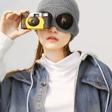 Aviator Sunglasses Knitted Futuristic Hat