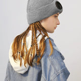 Aviator Sunglasses Knitted Futuristic Hat