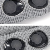 Aviator Sunglasses Knitted Futuristic Hat