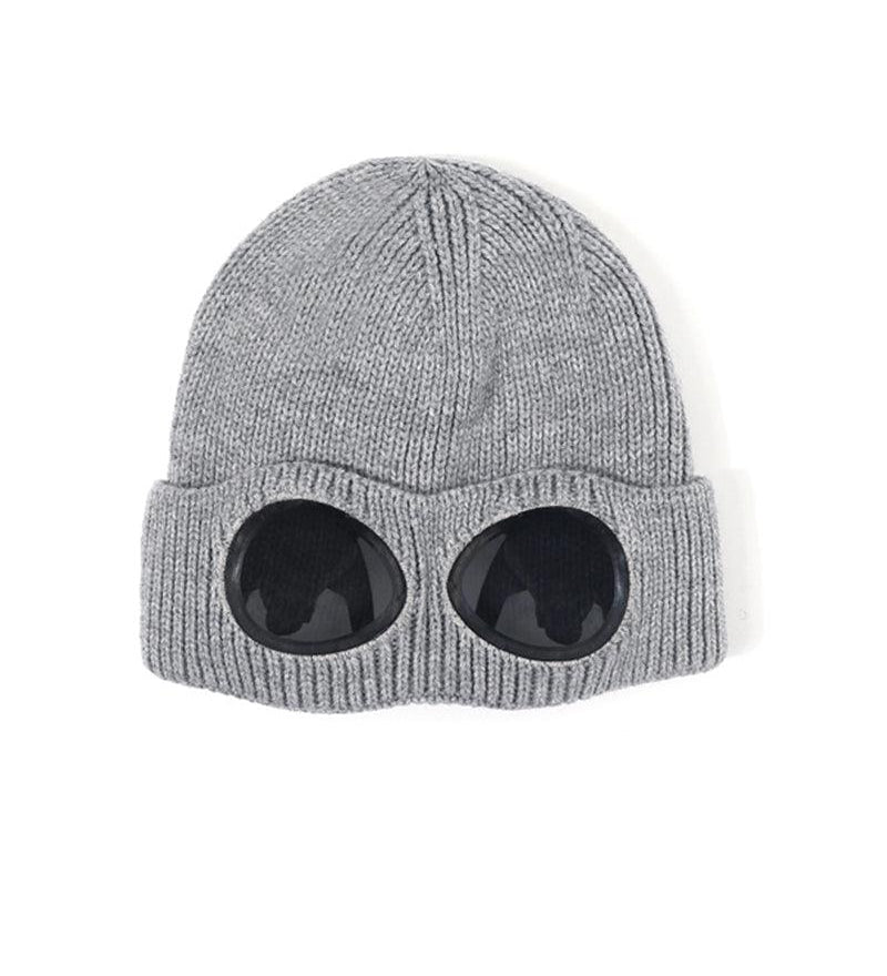 Aviator Sunglasses Knitted Futuristic Hat