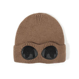 Aviator Sunglasses Knitted Futuristic Hat