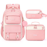 Fimibuke 3PCS Backpack for School,Waterproof Bookbag Set with Lunch Box & Pencil Case,School Bag for Elementary Middle School,Back to School Gift,Birthday'S Gift,Back to School Shopping,Travel Essentials