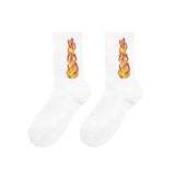 Burning On Fire Socks