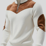 Kortez – Ležerni Pleteni Pulover s Poluzipom