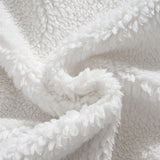 Unisex Trendy White Khaki Brown Contrast Stand Collar Double Pocket Zipper Plush Jacket, Thick Warm Soft Comfortable Fabric for Daily Commute, Shopping, Casual Outings, and Social Gatherings, New Autumn/Winter Long Sleeve Plush Coat