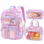Fimibuke 3PCS Backpack for School,Waterproof Bookbag Set with Lunch Box & Pencil Case,School Bag for Elementary Middle School,Back to School Gift,Birthday'S Gift,Back to School Shopping,Travel Essentials