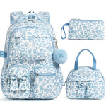 Fimibuke 3PCS Backpack for School,Waterproof Bookbag Set with Lunch Box & Pencil Case,School Bag for Elementary Middle School,Back to School Gift,Birthday'S Gift,Back to School Shopping,Travel Essentials