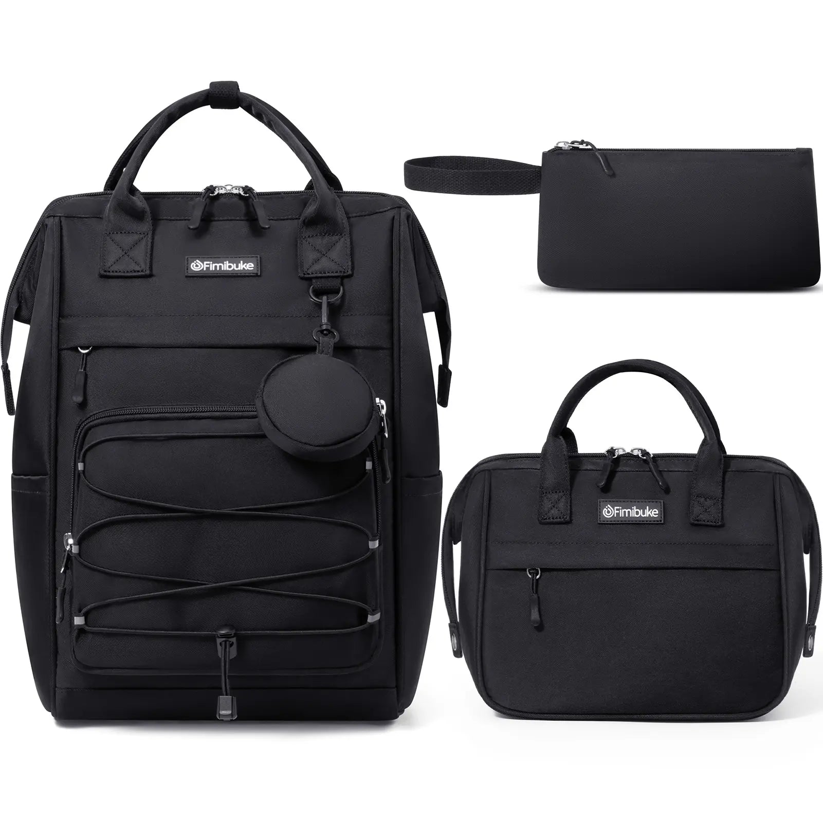 Fimibuke 3PCS Backpack for School,Waterproof Bookbag Set with Lunch Box & Pencil Case,School Bag for Elementary Middle School,Back to School Gift,Birthday'S Gift,Back to School Shopping,Travel Essentials