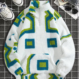 1pc Double-sided Plush Mid-high Neck Zip-up Pullover Jacket, Casual Sport Sweatshirt Jacket, Soft and Comfortable Fabric, Warm and Breathable