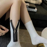 Japanese Style Sword Zipper Sports Socks