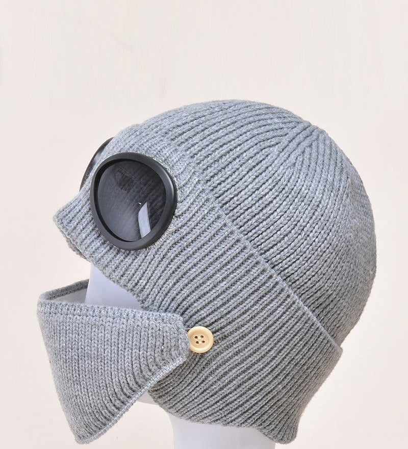 Pilot Knitted Ski Mask And Hat