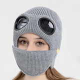 Pilot Knitted Ski Mask And Hat
