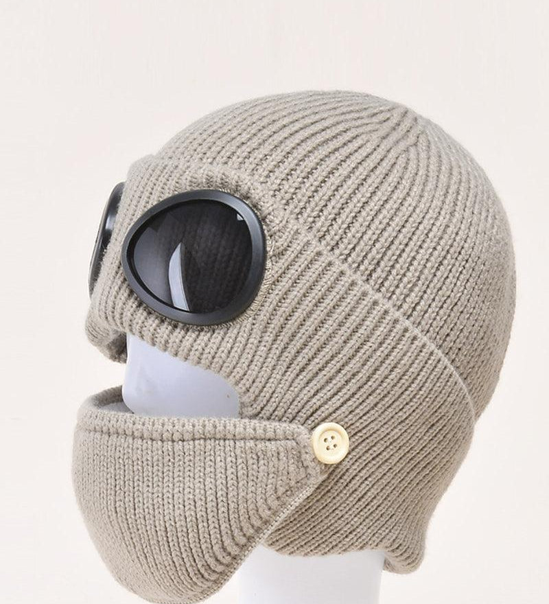 Pilot Knitted Ski Mask And Hat