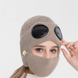 Pilot Knitted Ski Mask And Hat
