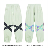 Ski Wear Neon Reflective Baggy Snow Pants -Unisex