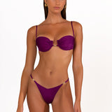 LIORA Plum Caspia - Brazilian Bikini Bottoms