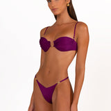 LIORA Plum Caspia - Brazilian Bikini Bottoms
