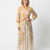 Cressida | Floral Sheer Long Sleeve Maxi Dress